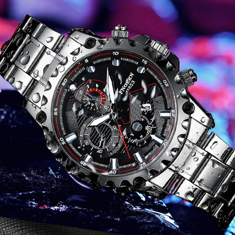 FNGEEN Watch Waterproof Stainless Steal Watch