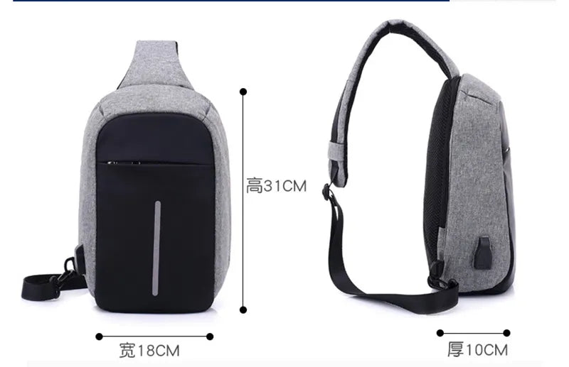 Multifunctional Backpack Waterproof Baibu Crossbody Bag Fashion Shoulder Bag for Men Women