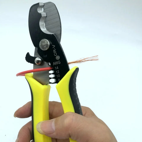 Imported Multifunctional Cutting Cable Wire Stripper Pliers Scissors CRV
