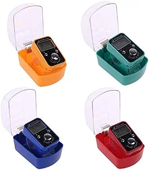 Tasbeeh Counter 3 PC's Set - Portable Wrist Digital Electronic Counter with Time Display