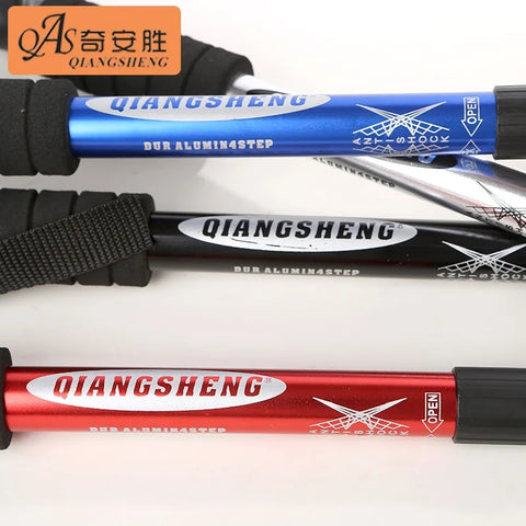 Hiking Tactical Aluminum Walking Adjustable Sticks with T-Handle