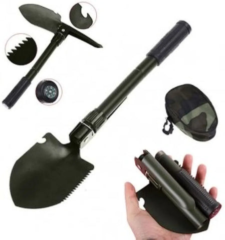 Tactical 4 in 1 Foldable Shovel kit