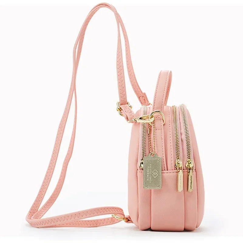 Women Fashion 3 Layer Handbag & Backpack