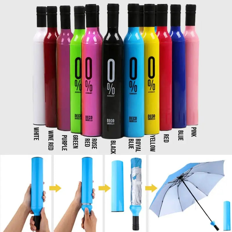 Mini Ultra Light Umbrella Double Stitching Folding Umbrella Wind proof Waterproof