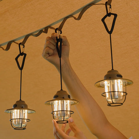 LED HEL-T93 Camping Hanging Lantern Rechargeable