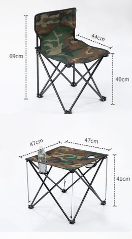 Tactical Lot Import Portable Folding Camping Chair Sets