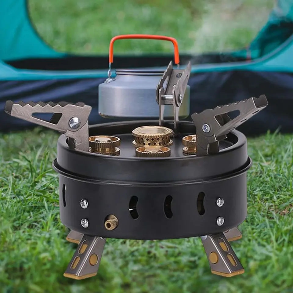 Portable 5 Core 11000W Cassette Stove For Picnic Hiking With box