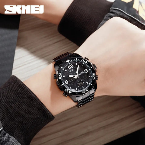 Skmei 1649 Dual Time Sports watch Chrono alam clock