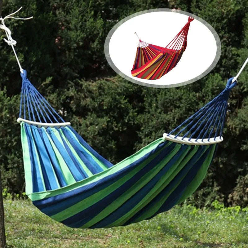 Imported Wooden Hanging Camping Portable Hammock