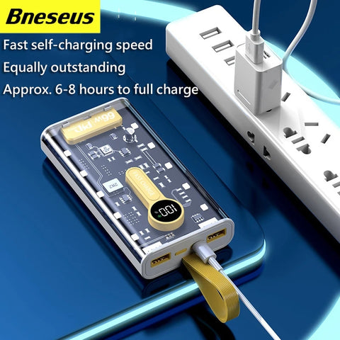 Russian 66W Super Fast Charger 20000mAh Mobile Power Bank, Digital Display