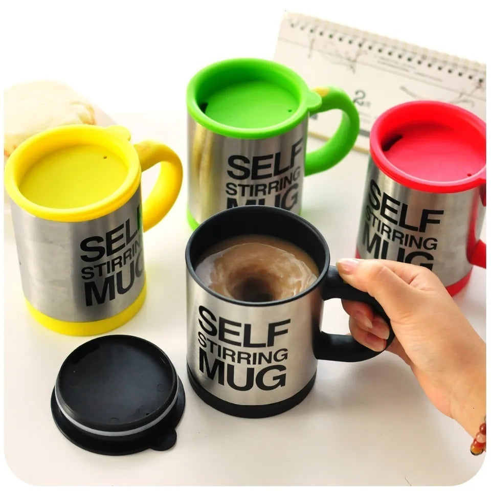 Electric Stainless Steel Auto Self Stirring Coffee Mug Online Shopping in Pakistan