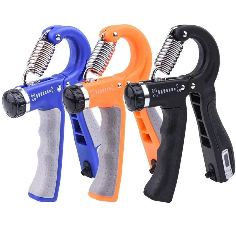 R-Shape Adjustable Hand Grip Sports Strength Countable Exercise Strengthener Gripper Spring Finger Pinch Carpal Expander