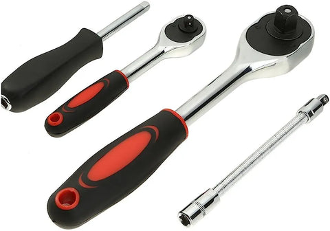 Russian 61 PCS Wrench Spanner Set Steel Auto Sleeve Combination Hardware Car Repair Tool Socket Set