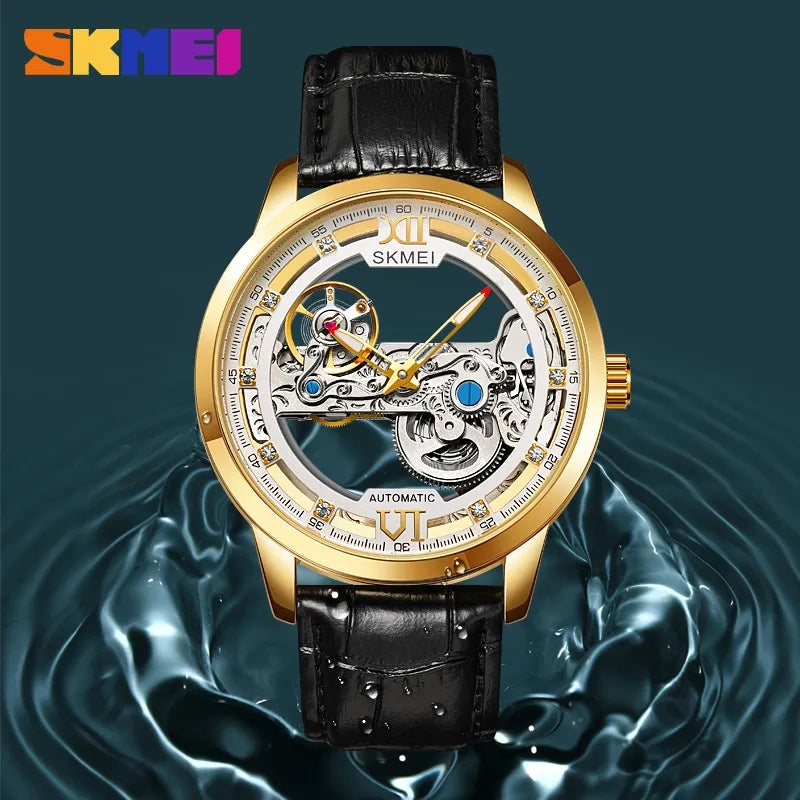 SKMEI Fashion Hollowed-out Men's Mechanical Watch