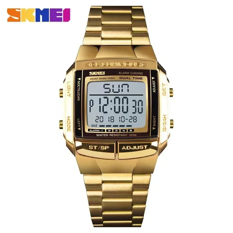 Skmei 1381 Digital Watch Waterproof Alarm Clock Countdown Option