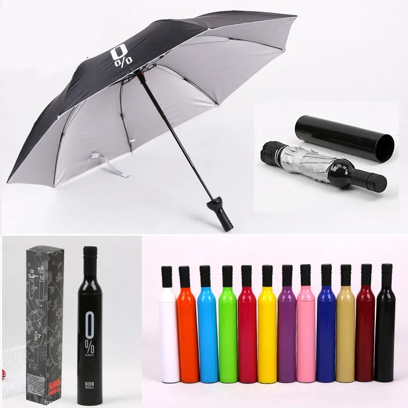 Mini Ultra Light Umbrella Double Stitching Folding Umbrella Wind proof Waterproof