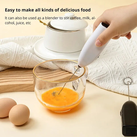 Coffee Egg Beater Mini Battery Powered Milk Frother Mixer
