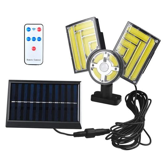 112LED Solar Light IP65 Super Bright 3 Modes Flood Lights with Remote & Waterproof