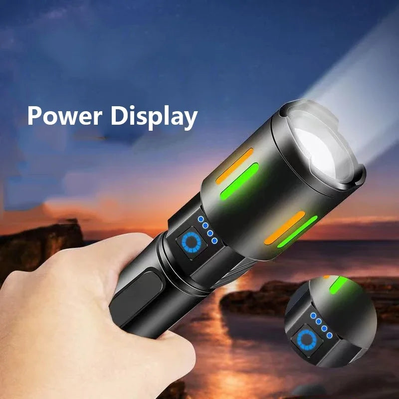 Long Range Canon Ruilang Most Powerful LED Flashlight Rechargeable