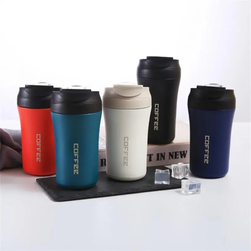 Double Stainless Steel 304 Coffee Mug Leak-Proof Thermos Mug Travel Thermal