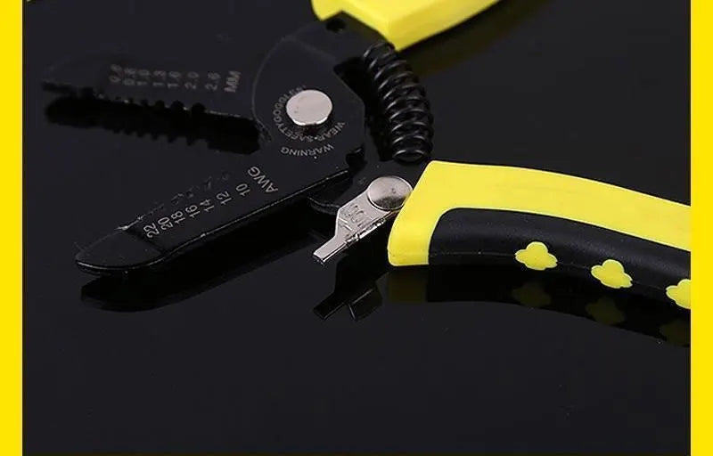 Portable Cable Wire Stripper Pliers Crimper Cutter Tool