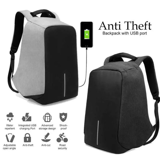Anti theft & Lock Bag Waterproof Laptop Backpack with USB port