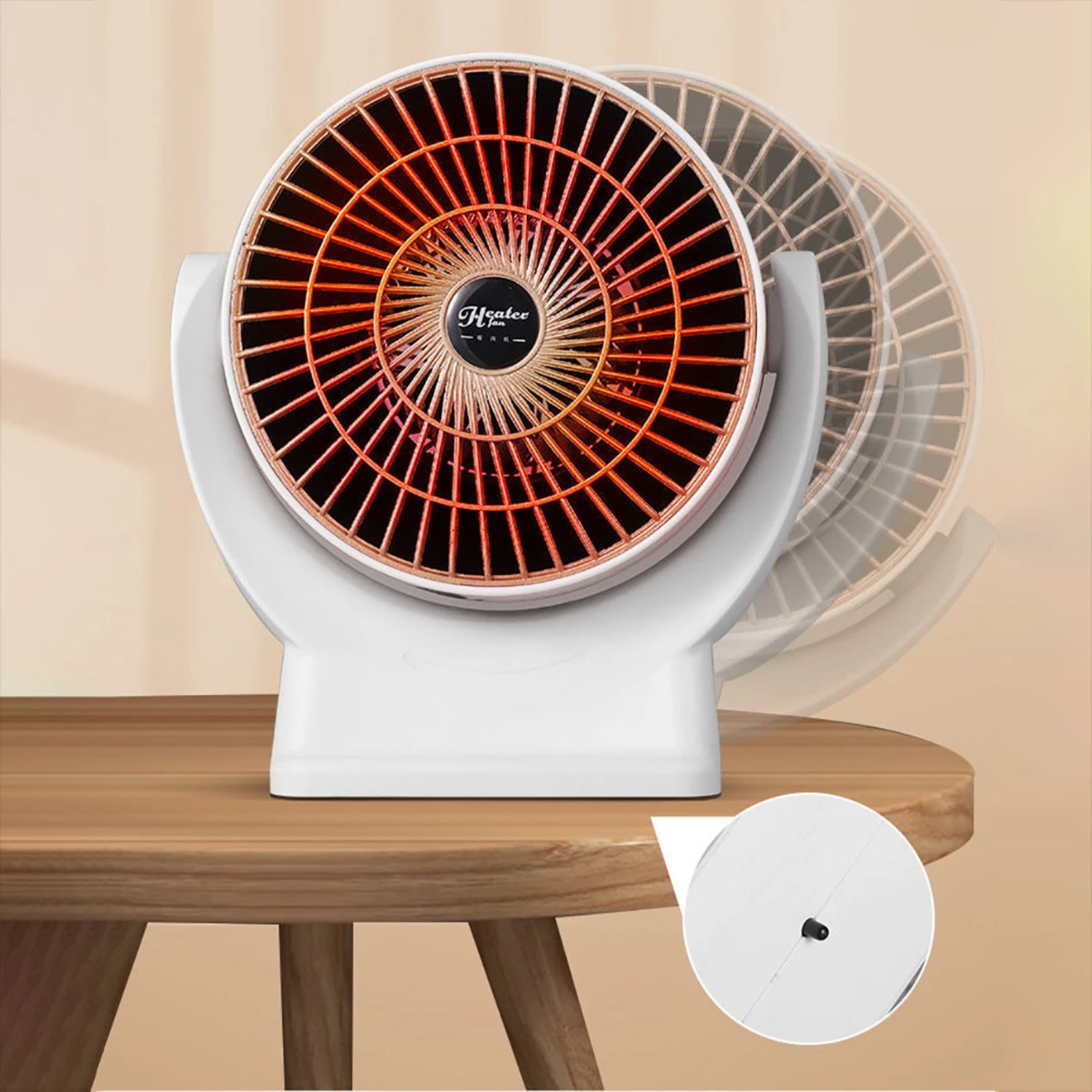 Portable Mini 800W Fast Heating Ceramic Room Heater