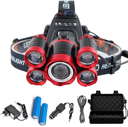 COB Super Headlight 500 meter Zoomable Headlight With Powerfull Led Torch Rechargeable 18650