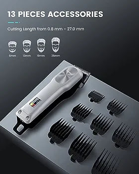 SUPRENT Cordless Hair Clippers for Men, Professional Hair Cutting Kit with 2000mAh Lithium Bettery