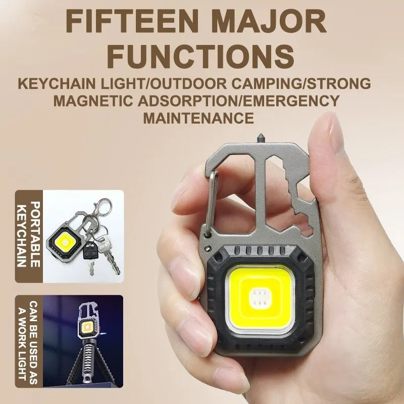 Imported 6-in-1 Rechargeable Keychain Torch