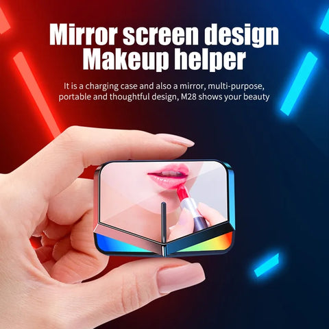 M28 TWS Wireless Headphones Bluetooth Stereo Earphones Touch Control Headset