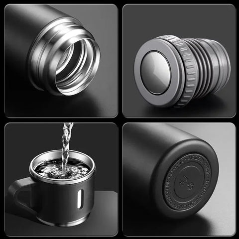 GIFT PACK Double-Layer Stainless Steel Vacuum Thermos 500ml Thermos 3 Cup 1 bottle