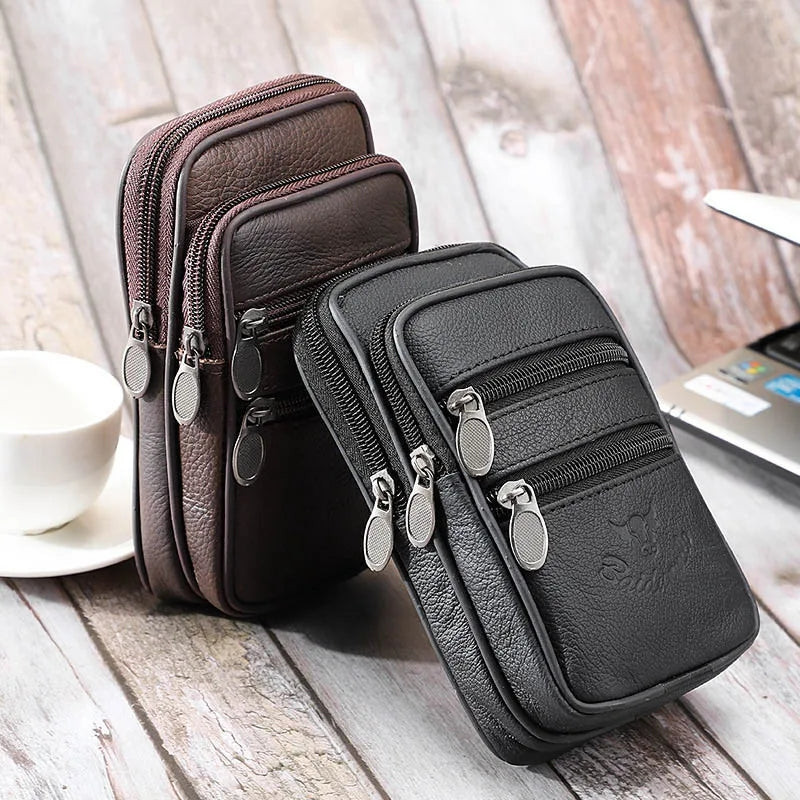 Men's Fashion Mobile Phone Waist Bag & Shoulder Bag