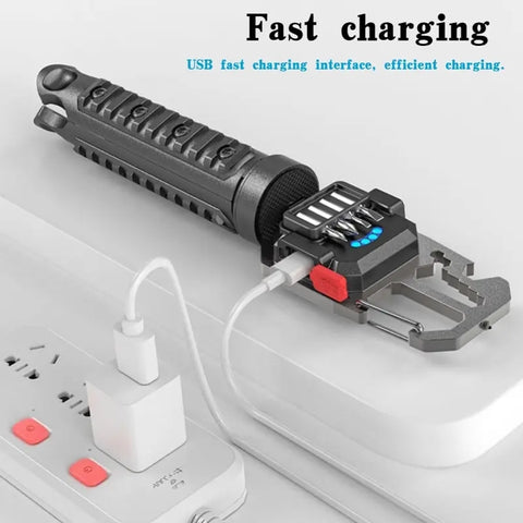 Imported 6-in-1 Rechargeable Keychain Torch