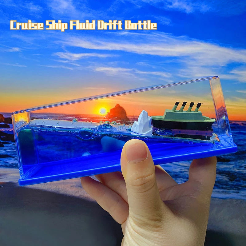 Titanic Cruise Ship Fluid Boat Office Desktop Car Decoration