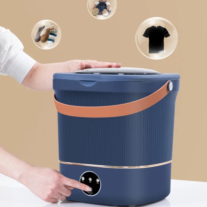 12L Portable Washing Machine Big Capacity with Spin Dryer Bucket for Clothes