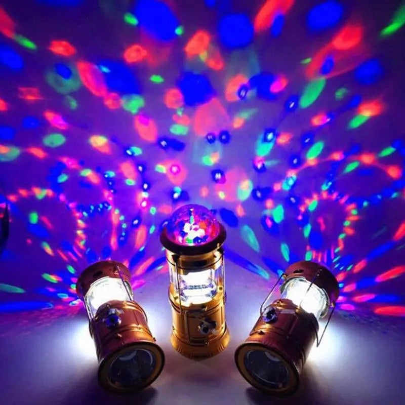 5V Charging Crystal Stage Light Colorful LED Disco Party Lamp Portable Lantern