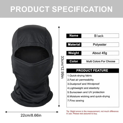 Tactical Balaclava Bike Cycling Windproof Full Face Mask