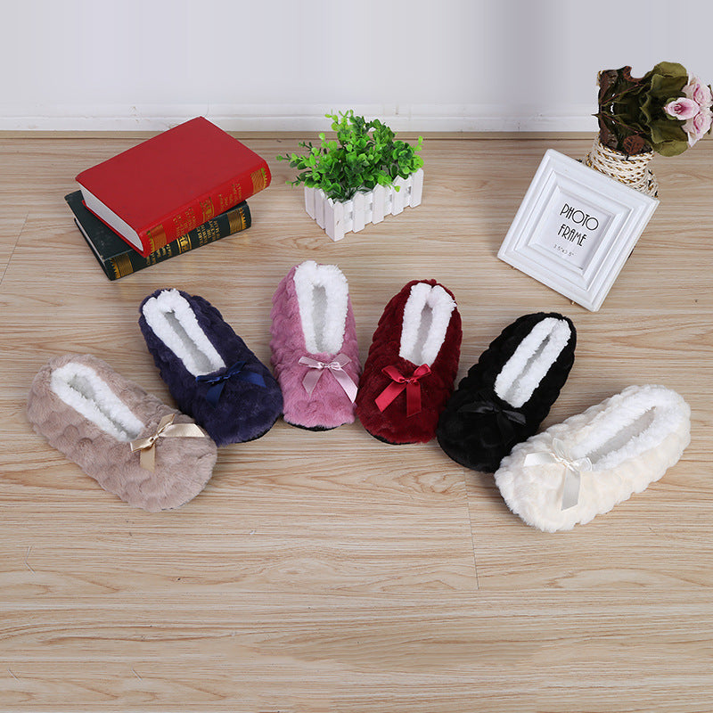 Fluffy Female Indoor Floor Slipper Women's Winter slippers