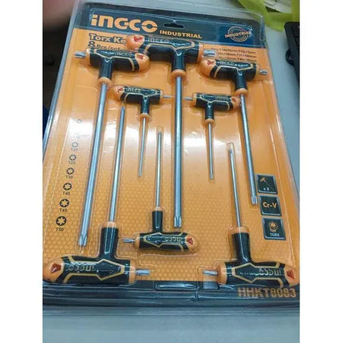 Ingco HHKT8081 8 Pieces Heavy Duty Hex allen Key Set - 8 Pieces