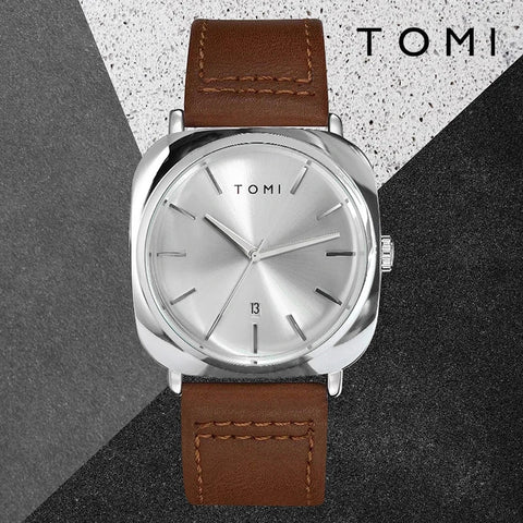 Tomi Stylish business Leather Strap Watch