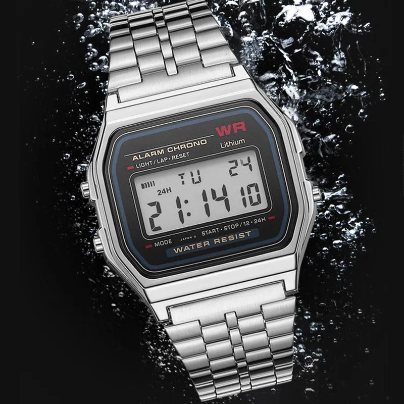 Casi Stainless Steel Sports Digital Watch