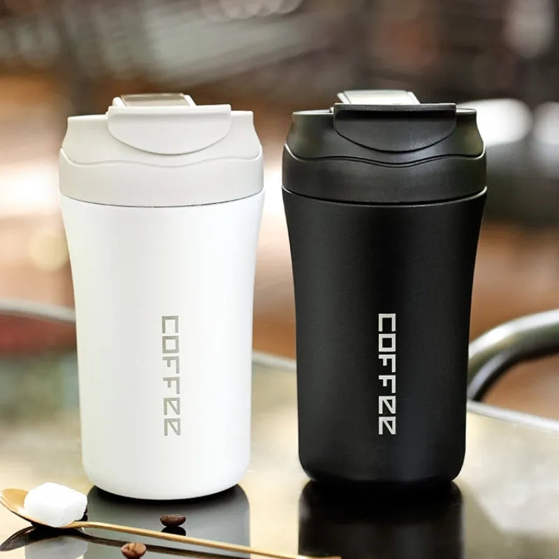 Double Stainless Steel 304 Coffee Mug Leak-Proof Thermos Mug Travel Thermal