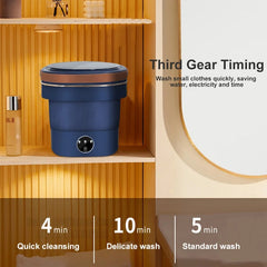 9L 6L Portable Washing Machine Big Capacity with Spin Dryer Bucket for Clothes