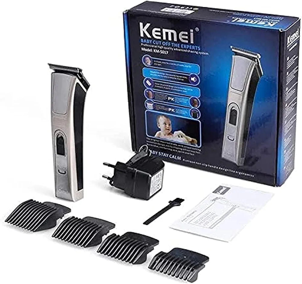 Kemei Professional Hair Clipper Rechargeable Hair Cutting Machine Electric Trimmer for Men Powerful Haircut Machine KM-5017