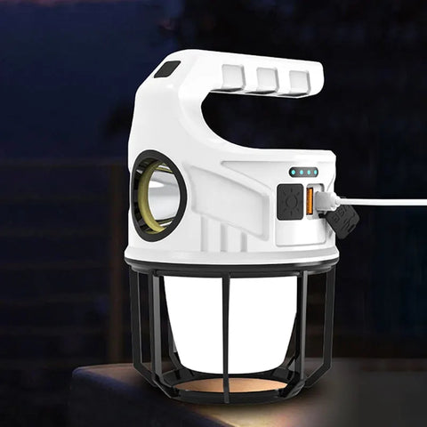 Solar LED Lamp Search Light with Torch