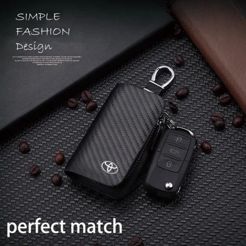 Leather car key case for Car long Chain Pendant Keyring AUTO accessories key chain bag