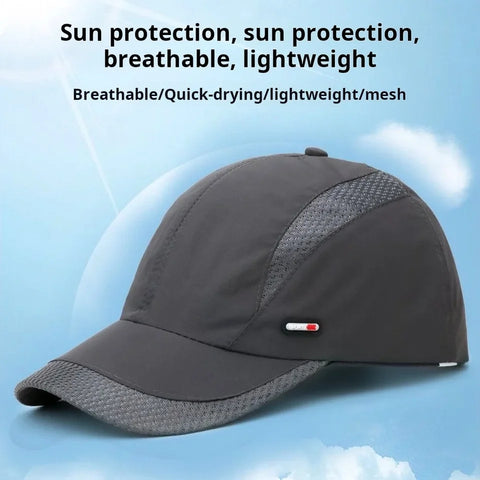 Summer Lightweight Cap Mesh Breathable Thin Sun Hat Adjustable