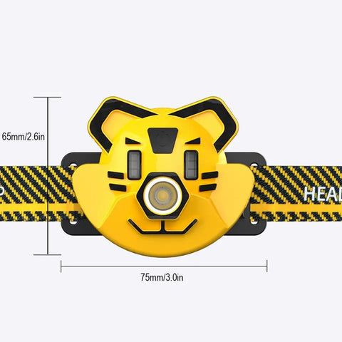 Imported cartoon Design Headlight Rechargeable and adjustable