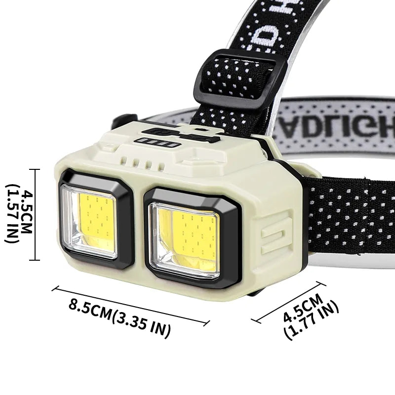 Rechargeable LED Headlamp & Torch USB waterproof